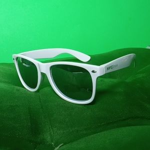 White framed  MyFreeCams MFC sunglasses